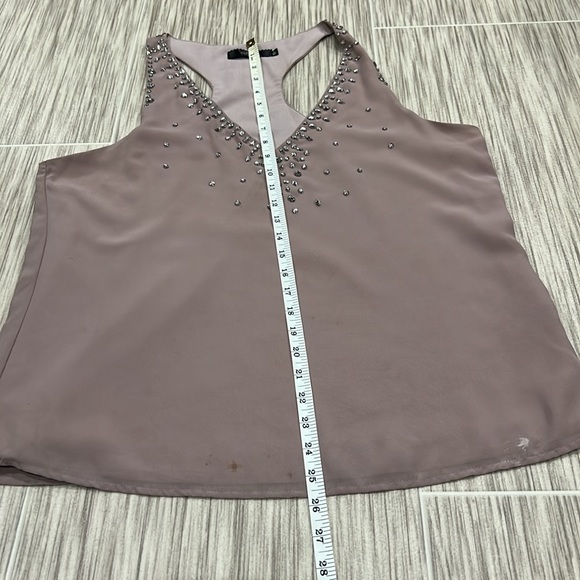 BKE Boutique Tank Top with Crystal Embroidered Accents- 1132 - Picture 8 of 8